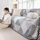 Chenille Geometric Patterned Sofa Throw, Couch Covers for Sectionals for Pets, Throw Cover for Couch