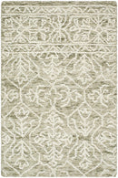 Yadid Green Wool Area Rug
