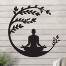 Yoga Beneath a Tree Sign