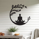 Yoga Beneath a Tree Sign