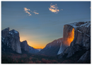 Yosemite Firefall Print Metal Wall Art – California National Park Horsetail Falls Decor