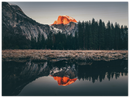 Yosemite Sunset Print Metal Wall Art – California National Park Scenic Decor