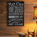 Your Life Man Cave Metal Sign