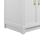 James Martin Bellshire 84" Double Bathroom Vanity, Bright White