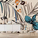 Voguish Light Beige Floral Wallpaper