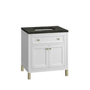 James Martin Chicago 30" Single Bathroom Vanity, Glossy White