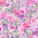 Fashionable Pink Wallpaper with Pink Flowers Tasteful