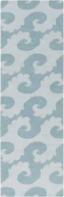 Belgium Coastal Sky Blue/Aqua Area Rug