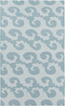 Belgium Coastal Sky Blue/Aqua Area Rug