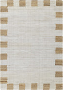 Yuval Dotted Bordered Jute Carpet - Clearance