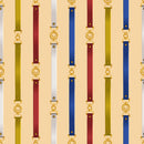 Multicolored Lines on Yellow Wallpaper