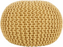 Yablanitsa Orange Knitted Pouf