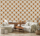 Stylish Beige Abstract Pattern Wallpaper
