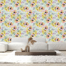 Voguish Watercolor Flowers Wallpaper Smart