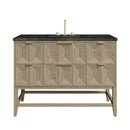 James Martin Emmeline 48" Single Bathroom Vanity, Pebble Oak