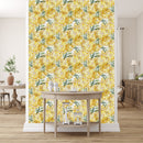 Lemons  on White Wallpaper