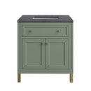 James Martin Chicago 30" Single Bathroom Vanity, Smokey Celadon