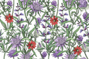 Attractive Purple Flowers Wallpaper Fashionable