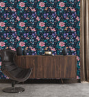 Modish Dark Floral Wallpaper Vogue Select