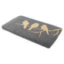 Birds On Branch Gray Coir Doormat
