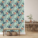 Fashionable Exotic Flowers Wallpaper Fashionable