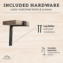 Metal Z Bracket for Open Shelving