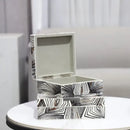 Zebra black & white jewelry storage box bedroom desktop organizer