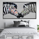 Zebra Love Oil Painting
