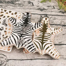 Zebra print gold tiger skin jewelry holder tray bedroom decor