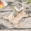 Zebra print gold tiger skin jewelry holder tray bedroom decor