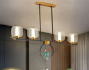 Zen black & gold deer enamel pendant light – living room chandelier