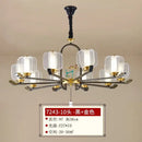 Zen black & gold deer enamel pendant light – living room chandelier