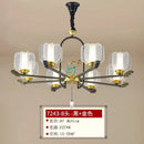 Zen black & gold deer enamel pendant light – living room chandelier