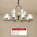 Zen black & gold deer enamel pendant light – living room chandelier