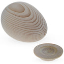 Goose Size Unfinished Blank Wooden Eggs on a Stand 3.7 Inches