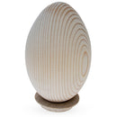 Extra Large Goose Size Unfinished Unpainted Wooden Eggs on a Stand 4.6 Inches