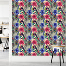 Feathers with Flowers Wallpaper