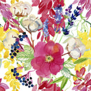 Cotton and Flowers Wallpaper
