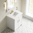 James Martin Bellshire 26" Mirror, Bright White