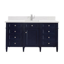 James Martin Brittany 60" Single Bathroom Vanity, Victory Blue