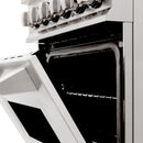 ZLINE 24" Dual Fuel Range, Stainless Steel, Brass Burners, RA-BR-24