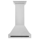 ZLINE 30" Autograph Stainless Wall Range Hood, White, 8654STZ-30-MB