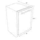 ZLINE 18" White Matte with Stainless Steel Tub, DW-WM-H-18