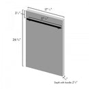 ZLINE 18" White Matte with Stainless Steel Tub, DW-WM-H-18