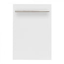 ZLINE 18" White Matte with Stainless Steel Tub, DW-WM-H-18
