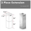 ZLINE 2 Piece Chimney Extension for 10'-12' Ceiling, 2PCEXT-597i