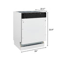 ZLINE 24" Dishwasher, Custom Panel Ready, Stainless Tub, 3rd Rack, DWV-24