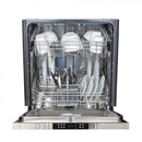 ZLINE 24" Dishwasher in Black Matte, Traditional Handle, DW-BLM-24