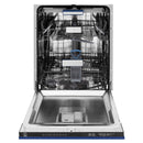 ZLINE 24" Dishwasher in Blue Matte panel, Stainless Tub, DWV-BM-24