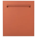 ZLINE 24" Dishwasher with Copper panel, Stainless Tub, DWV-C-24